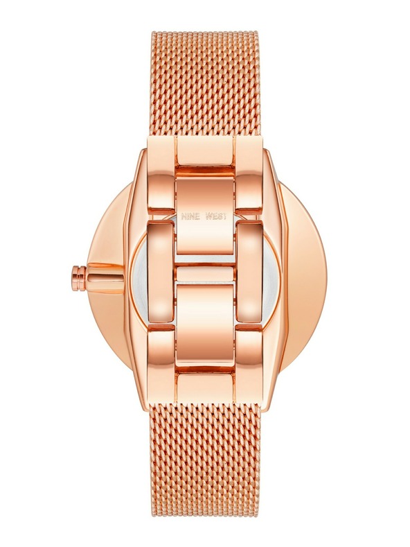 Nine West	 Nine West Damenarmbanduhr rund NW/1980GYRG