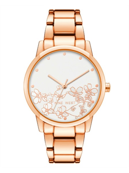 Nine West	 Nine West Damenarmbanduhr rund NW/2596FLRG