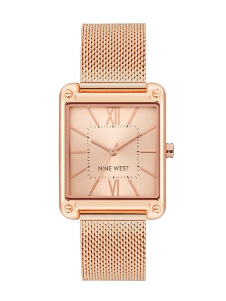 Nine West	 Nine West Damenarmbanduhr eckig NW/2090RGRG