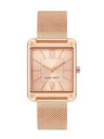 Nine West	 Nine West Damenarmbanduhr eckig NW/2090RGRG