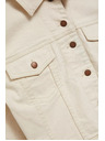 Moodo Cremefarbene Jeansjacke