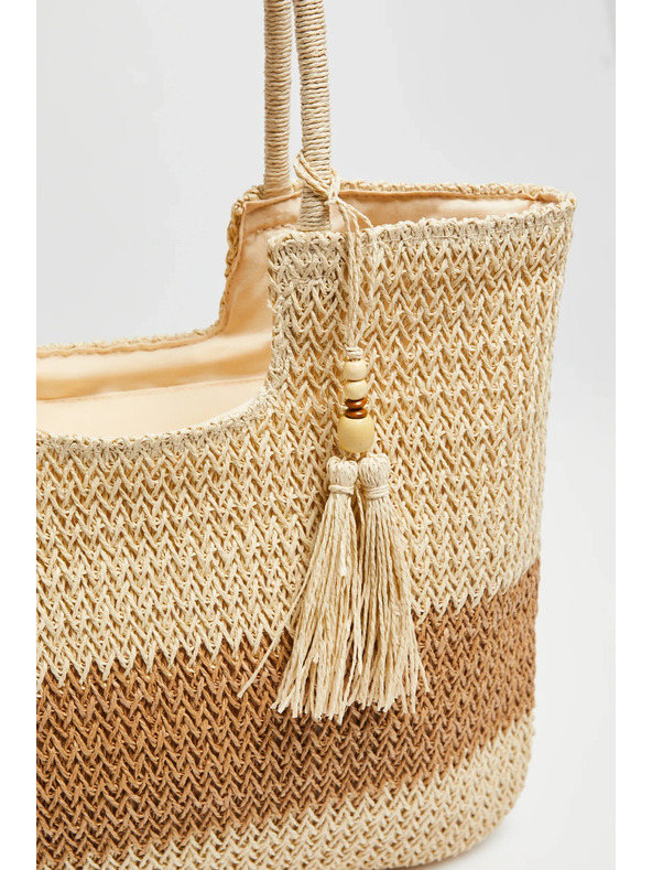 Moodo Flechtkorbtasche