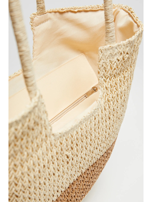 Moodo Flechtkorbtasche