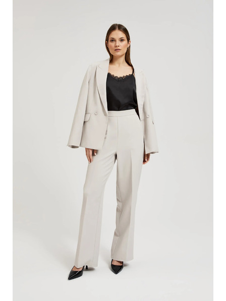 Moodo Graue formelle Damenhose