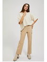 Moodo Beige Hose mit Taschen