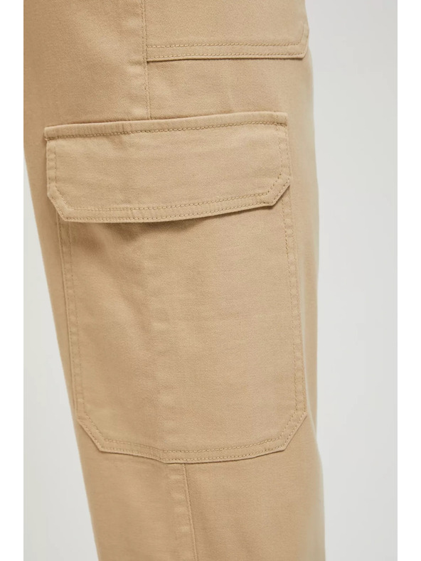 Moodo Beige Hose mit Taschen