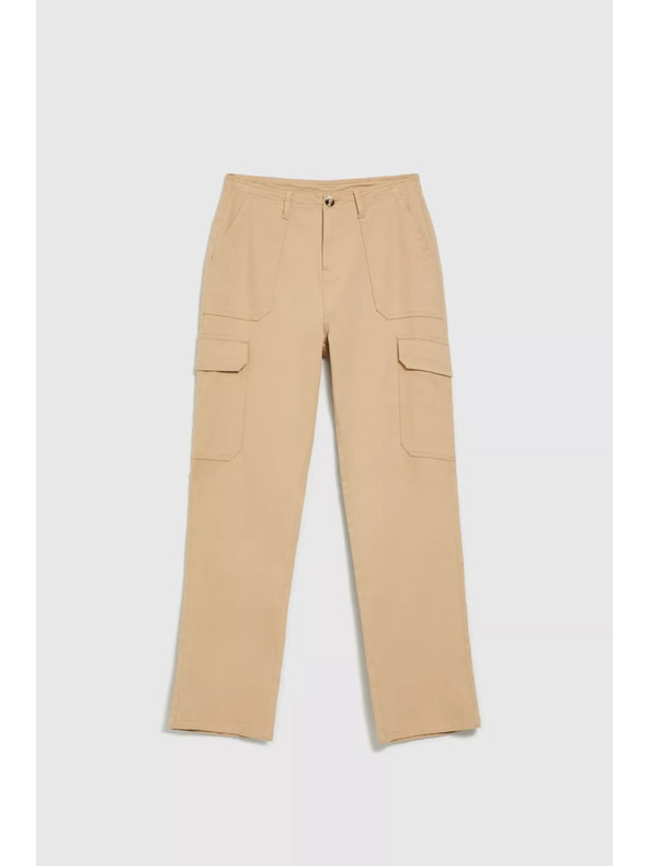 Moodo Beige Hose mit Taschen