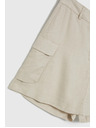 Moodo Cremefarbene Shorts mit Taschen