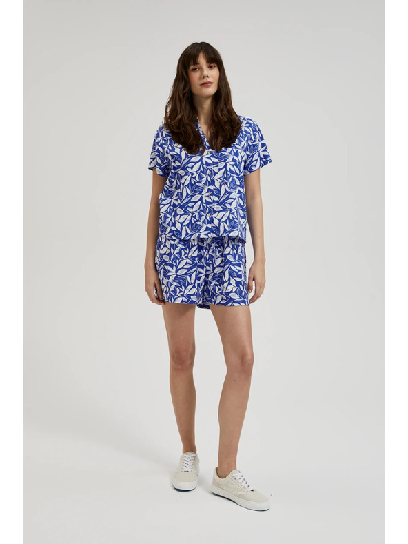 Moodo Blau-weiße Shorts von Moodo