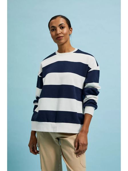 Moodo Gestreiftes Sweatshirt