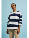 Moodo Gestreiftes Sweatshirt