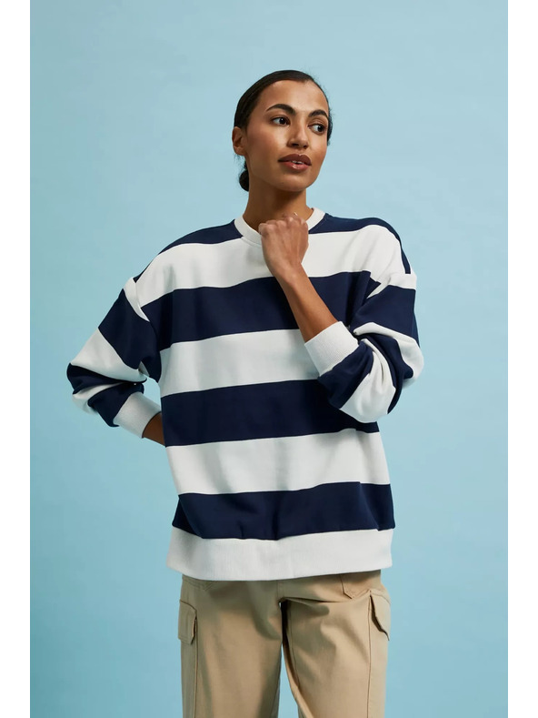 Moodo Gestreiftes Sweatshirt
