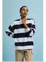 Moodo Gestreiftes Sweatshirt