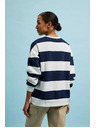 Moodo Gestreiftes Sweatshirt