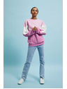 Moodo Rosa und weiße Sweatshirt