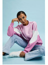 Moodo Rosa und weiße Sweatshirt
