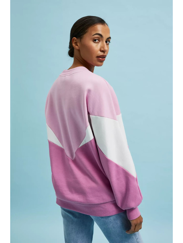 Moodo Rosa und weiße Sweatshirt
