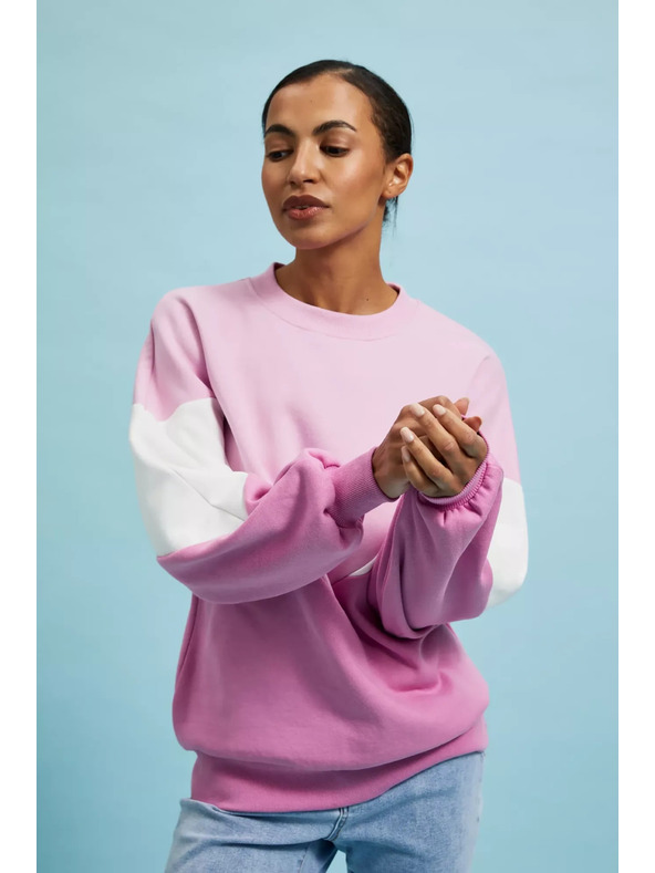Moodo Rosa und weiße Sweatshirt