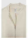 Moodo Cremefarbene Bomberjacke