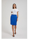 Moodo Blauer Midi-Etuirock