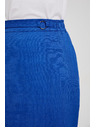 Moodo Blauer Midi-Etuirock