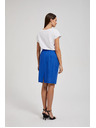 Moodo Blauer Midi-Etuirock
