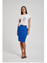 Moodo Blauer Midi-Etuirock