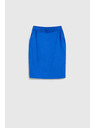 Moodo Blauer Midi-Etuirock