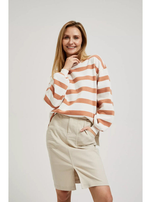 Moodo Gestreifter Pullover