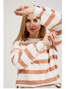 Moodo Gestreifter Pullover