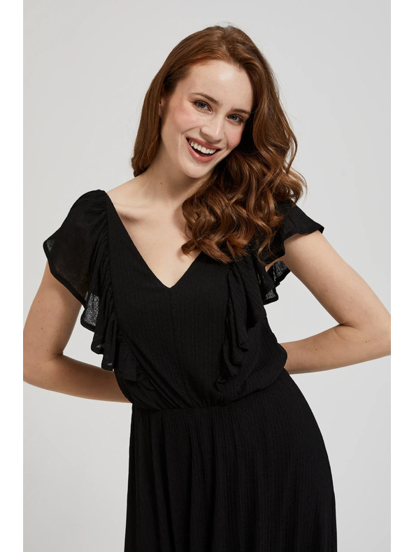 Moodo Schwarze lange Kleider