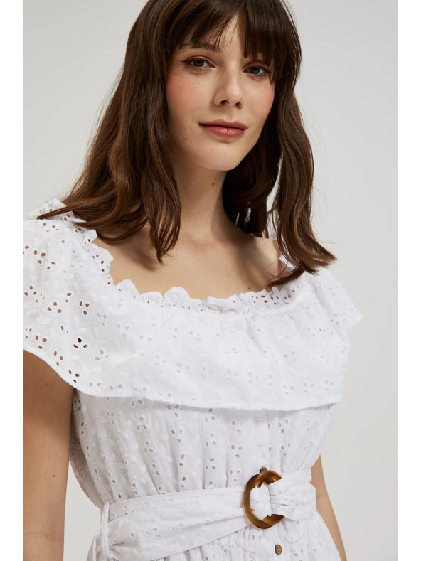 Moodo Lange Kleider mit herabfallenden Schultern