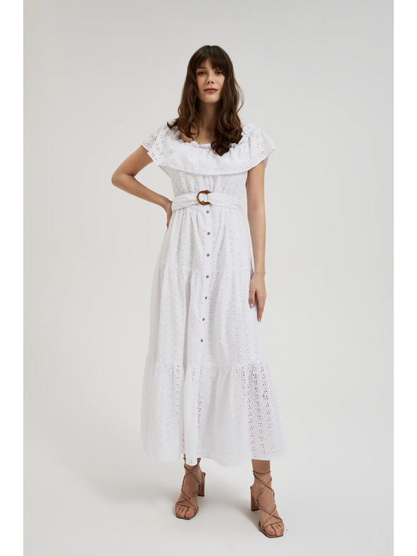 Moodo Lange Kleider mit herabfallenden Schultern