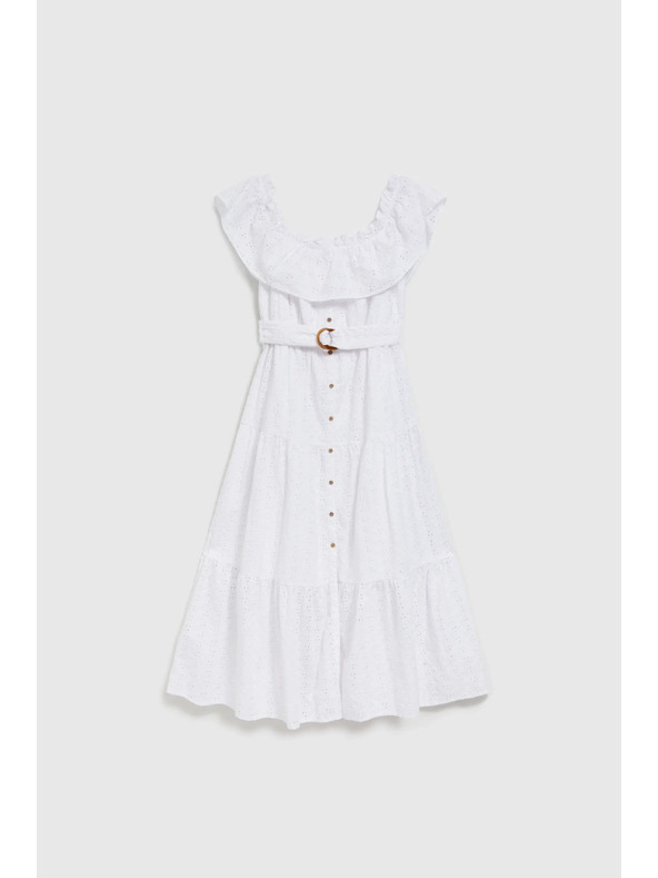 Moodo Lange Kleider mit herabfallenden Schultern