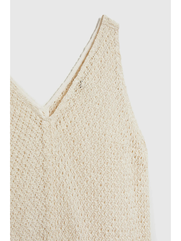 Moodo Cremefarbene Baumwollkleider