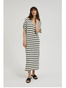 Moodo Lockeres gestreiftes Kleid