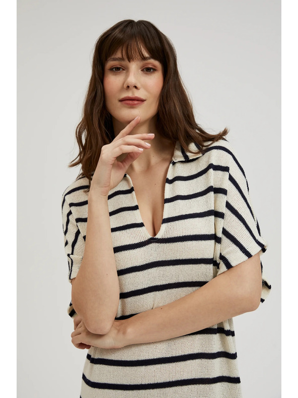 Moodo Lockeres gestreiftes Kleid