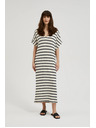 Moodo Lockeres gestreiftes Kleid