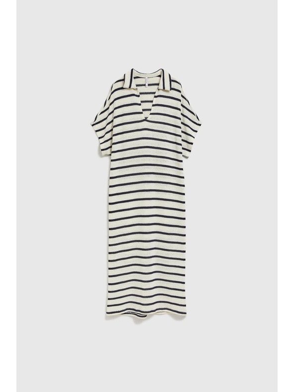 Moodo Lockeres gestreiftes Kleid