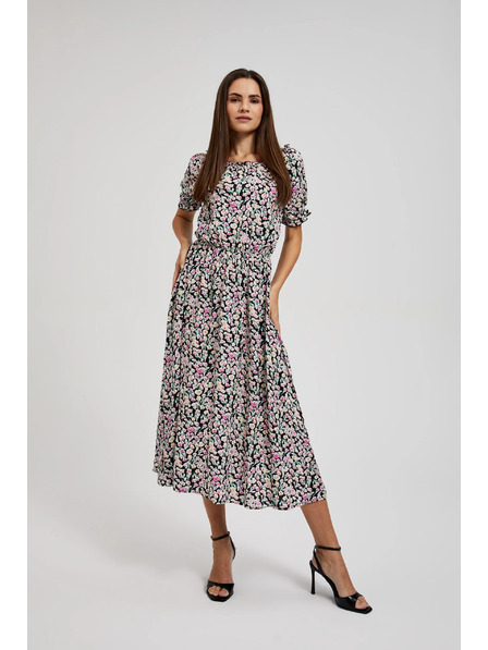 Moodo Gemustertes langes Kleid