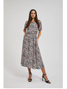 Moodo Gemustertes langes Kleid