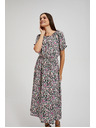 Moodo Gemustertes langes Kleid