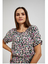 Moodo Gemustertes langes Kleid