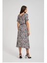 Moodo Gemustertes langes Kleid