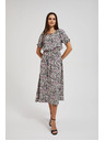 Moodo Gemustertes langes Kleid