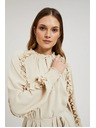 Moodo Cremefarben Maxikleid