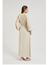 Moodo Cremefarben Maxikleid