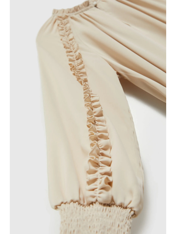 Moodo Cremefarben Maxikleid