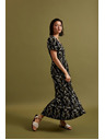 Moodo Langes gemustertes Kleid