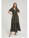 Moodo Langes gemustertes Kleid